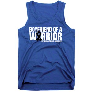 Boyfriend Of A Warrior Melanoma Cancer Awareness Funny Gift Tank Top