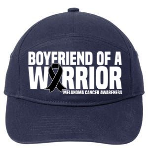 Boyfriend Of A Warrior Melanoma Cancer Awareness Funny Gift 7-Panel Snapback Hat