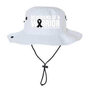 Boyfriend Of A Warrior Melanoma Cancer Awareness Funny Gift Legacy Cool Fit Booney Bucket Hat