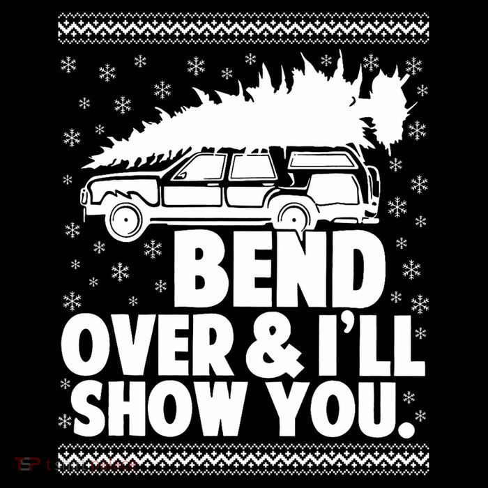 Bend Over And Ill Show You Funny Merry Christmas Tree Bucket Hat
