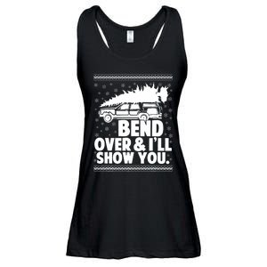 Bend Over And Ill Show You Funny Merry Christmas Tree Ladies Essential Flowy Tank