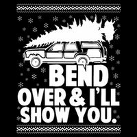 Bend Over And Ill Show You Funny Merry Christmas Tree 16 in Basic Backpack