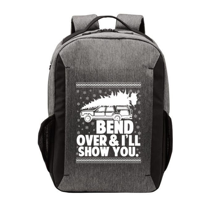 Bend Over And Ill Show You Funny Merry Christmas Tree Vector Backpack