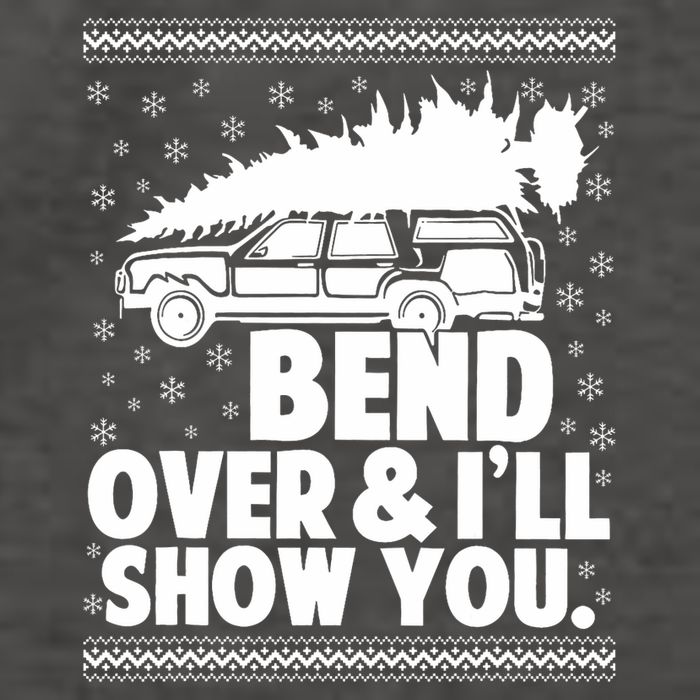 Bend Over And Ill Show You Funny Merry Christmas Tree Vector Backpack