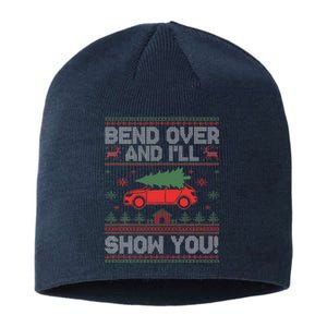 Bend Over And I'll Show You Ugly Christmas Couple Matching  Sustainable Beanie