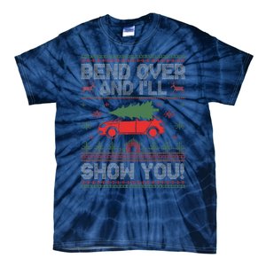 Bend Over And I'll Show You Ugly Christmas Couple Matching  Tie-Dye T-Shirt