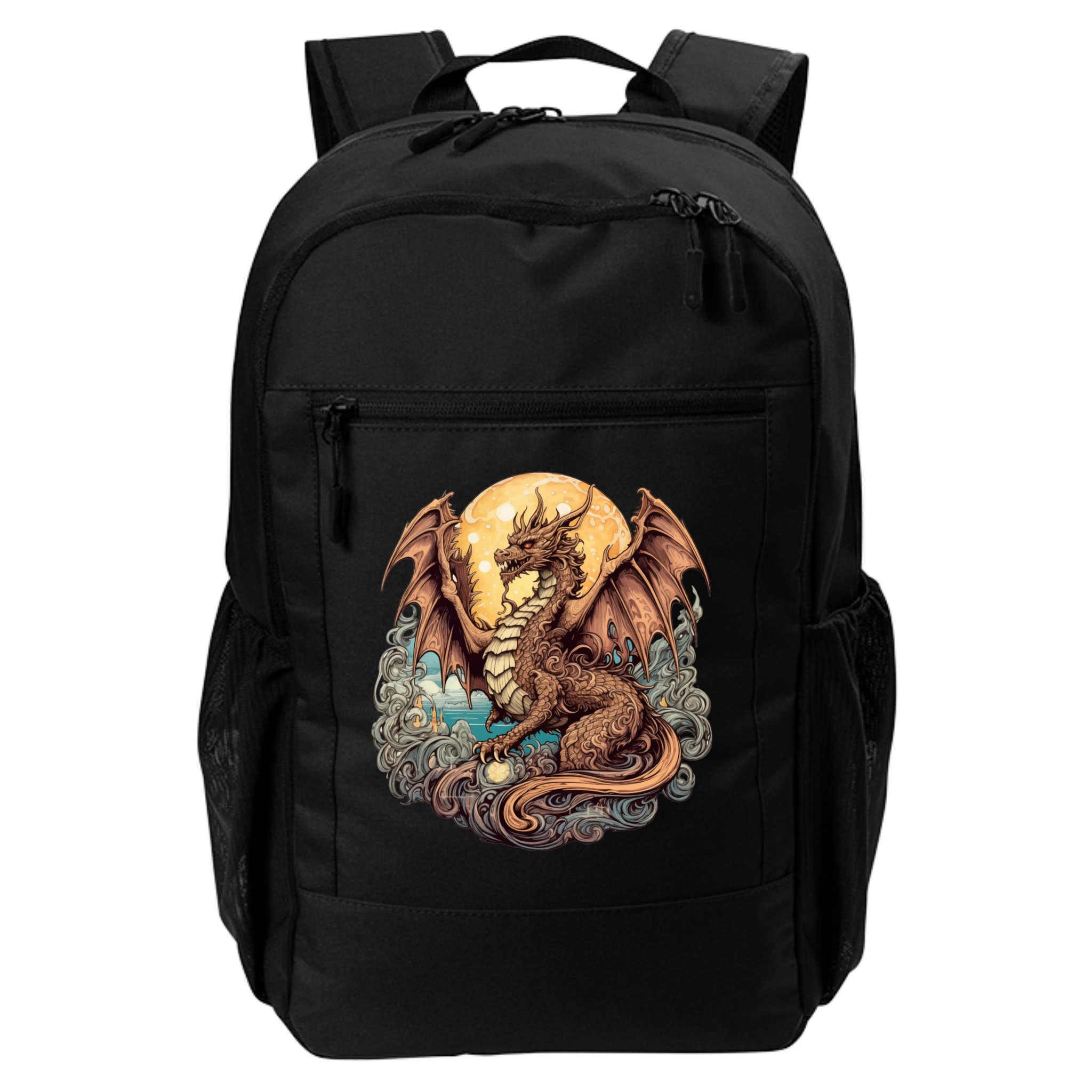 Beauty Of Art Nouveau Designs Enchanted Dragon Guardian Backpack