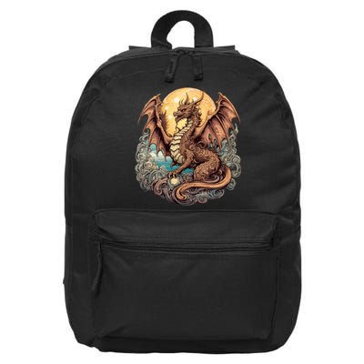 Beauty Of Art Nouveau Designs Enchanted Dragon Guardian 16 in Basic Backpack