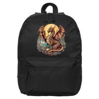Beauty Of Art Nouveau Designs Enchanted Dragon Guardian 16 in Basic Backpack