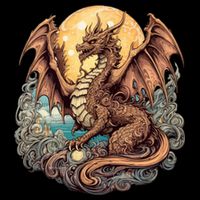 Beauty Of Art Nouveau Designs Enchanted Dragon Guardian 16 in Basic Backpack