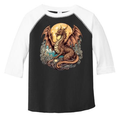 Beauty Of Art Nouveau Designs Enchanted Dragon Guardian Toddler Fine Jersey T-Shirt