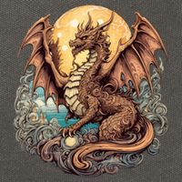 Beauty Of Art Nouveau Designs Enchanted Dragon Guardian Cotton Canvas Backpack