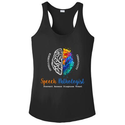 Brain Of A Speech Pathologist Ladies PosiCharge Competitor Racerback Tank