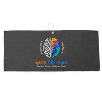 Brain Of A Speech Pathologist Large Microfiber Waffle Golf Towel