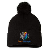 Brain Of A Speech Pathologist Pom Pom 12in Knit Beanie