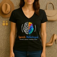 Brain Of A Speech Pathologist Women's V-Neck T-Shirt