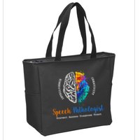 Brain Of A Speech Pathologist Zip Tote Bag