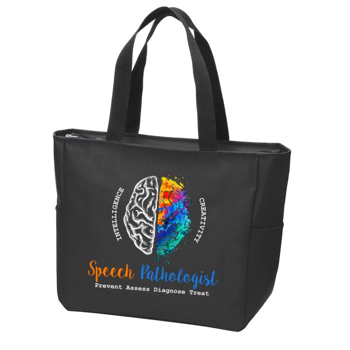 Brain Of A Speech Pathologist Zip Tote Bag