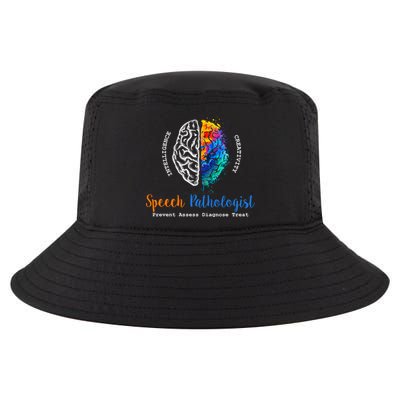 Brain Of A Speech Pathologist Speech Language Therapy Cool Comfort Performance Bucket Hat