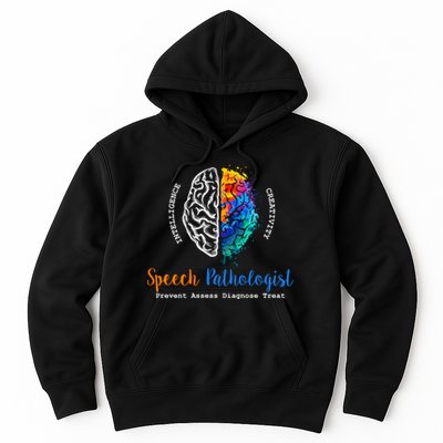Brain Of A Speech Pathologist Speech Language Therapy Hoodie