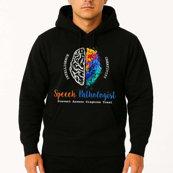 Brain Of A Speech Pathologist Speech Language Therapy Hoodie