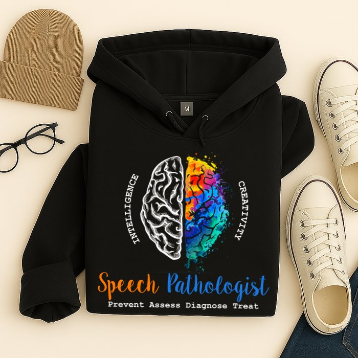 Brain Of A Speech Pathologist Speech Language Therapy Hoodie