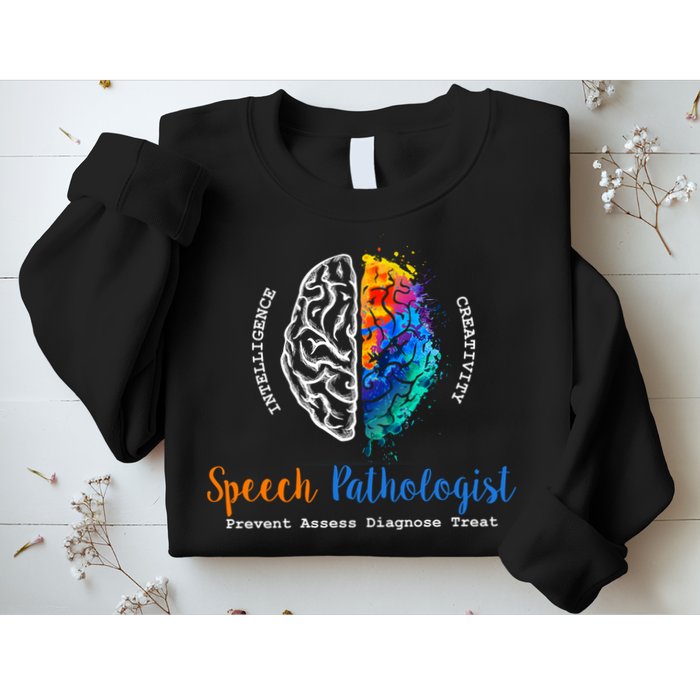 Brain Of A Speech Pathologist Speech Language Therapy Sweatshirt