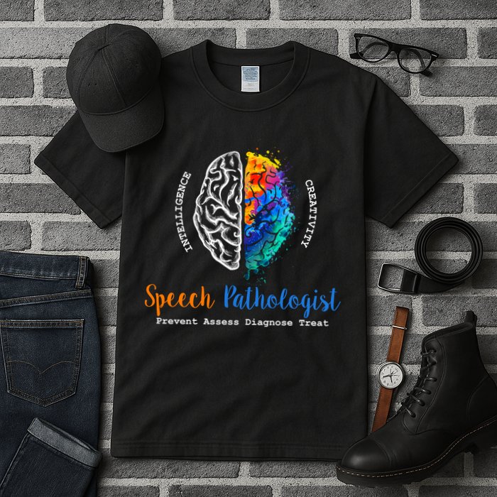 Brain Of A Speech Pathologist Speech Language Therapy Tall T-Shirt