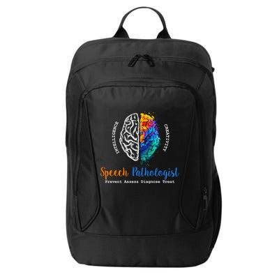 Brain Of A Speech Pathologist Speech Language Therapy City Backpack