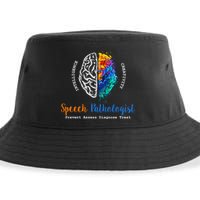 Brain Of A Speech Pathologist Speech Language Therapy Sustainable Bucket Hat