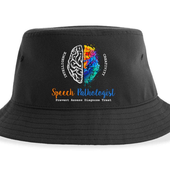 Brain Of A Speech Pathologist Speech Language Therapy Sustainable Bucket Hat
