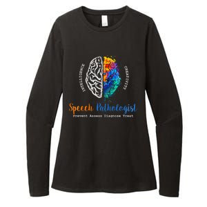 Brain Of A Speech Pathologist Speech Language Therapy Womens CVC Long Sleeve Shirt