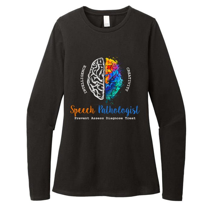 Brain Of A Speech Pathologist Speech Language Therapy Womens CVC Long Sleeve Shirt