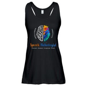 Brain Of A Speech Pathologist Speech Language Therapy Ladies Essential Flowy Tank