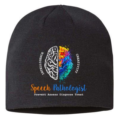 Brain Of A Speech Pathologist Speech Language Therapy Sustainable Beanie