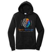 Brain Of A Speech Pathologist Speech Language Therapy Women's Pullover Hoodie