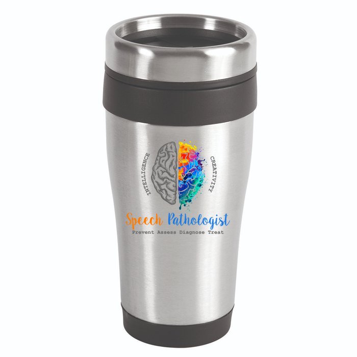 Brain Of A Speech Pathologist Speech Language Therapy 16oz Travel Tumbler