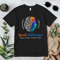Brain Of A Speech Pathologist Speech Language Therapy Premium T-Shirt