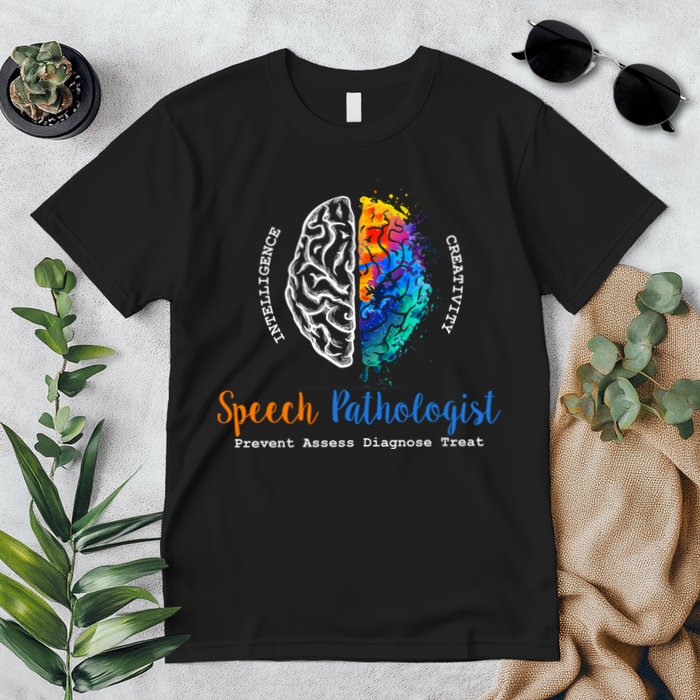 Brain Of A Speech Pathologist Speech Language Therapy Premium T-Shirt