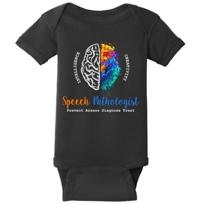 Brain Of A Speech Pathologist Speech Language Therapy Baby Bodysuit