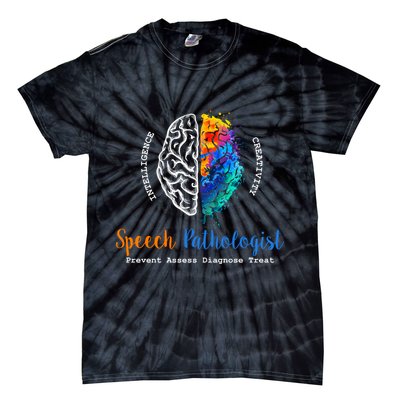 Brain Of A Speech Pathologist Speech Language Therapy Tie-Dye T-Shirt