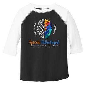 Brain Of A Speech Pathologist Speech Language Therapy Toddler Fine Jersey T-Shirt