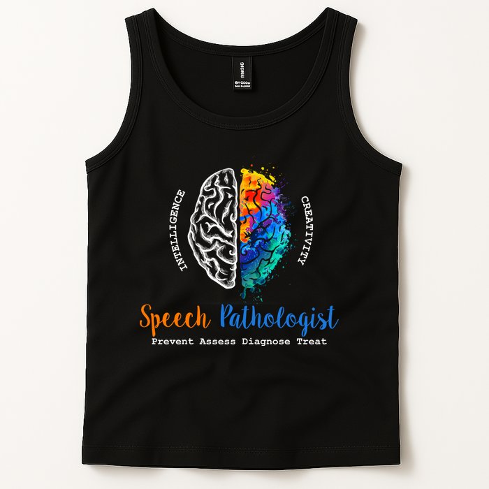 Brain Of A Speech Pathologist Speech Language Therapy Tank Top