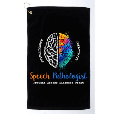Brain Of A Speech Pathologist Speech Language Therapy Golf Towel