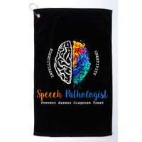 Brain Of A Speech Pathologist Speech Language Therapy Golf Towel