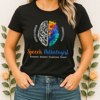 Brain Of A Speech Pathologist Speech Language Therapy Womens T-Shirt