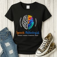 Brain Of A Speech Pathologist Speech Language Therapy Womens T-Shirt