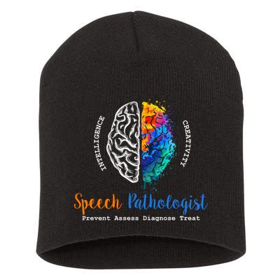 Brain Of A Speech Pathologist Speech Language Therapy Short Acrylic Beanie