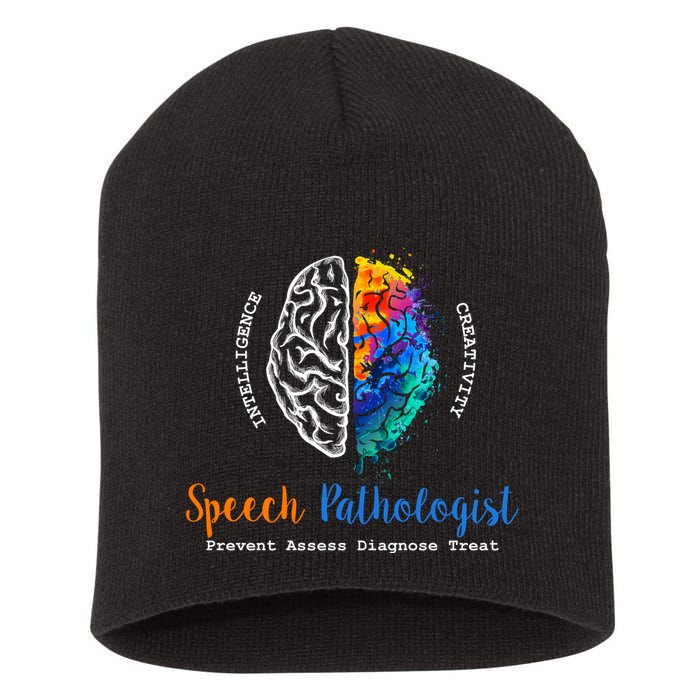 Brain Of A Speech Pathologist Speech Language Therapy Short Acrylic Beanie
