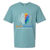 Brain Of A Speech Pathologist Speech Language Therapy Sueded Cloud Jersey T-Shirt